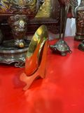 QUÀ TẶNG TRANH ĐĨA ĐỒNG HOA SEN, MẠ VÀNG 24K (Đường kính 21cm)