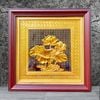 TRANH ĐỒNG HOA SEN, MẠ VÀNG 24K <br>(Kích thước 30cm x 30cm)