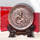 TRANH ĐỒNG CÔNG GIÁO - ĐỨC GIÊSU MỤC TỪ NHÂN LÀNH (Đường kính 19cm; Cao 25cm)