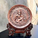 TRANH ĐỒNG CÔNG GIÁO - ĐỨC GIÊSU MỤC TỪ NHÂN LÀNH (Đường kính 19cm; Cao 25cm)