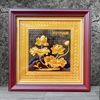 TRANH ĐỒNG HOA SEN, MẠ VÀNG 24K <br>(Kích thước 30cm x 30cm)