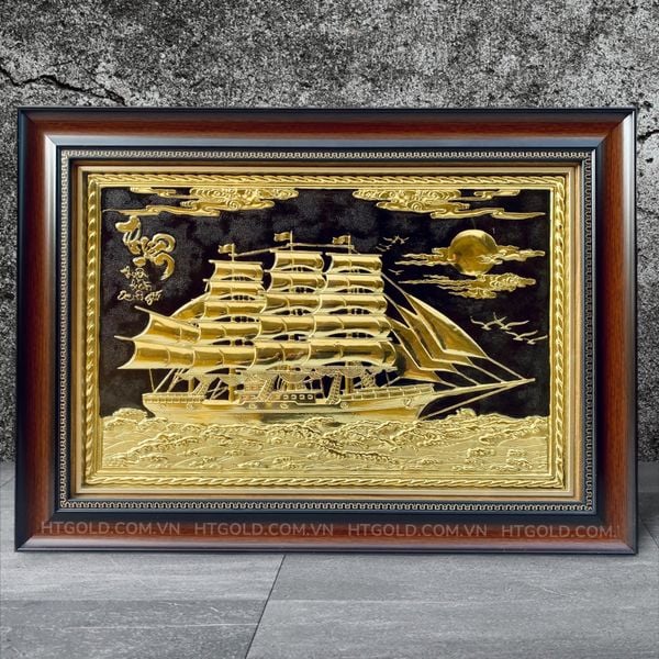 TRANH ĐỒNG THUẬN BUỒM XUÔI GIÓ<br> (Kích thước 38cm x 54cm)