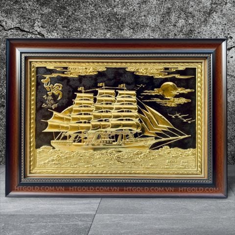 TRANH ĐỒNG THUẬN BUỒM XUÔI GIÓ (38cm*54cm)