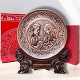 TRANH ĐỒNG CÔNG GIÁO - MỪNG CHÚA GIÁNG SINH (Đk 19cm; Cao 25cm)