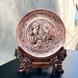 TRANH ĐỒNG CÔNG GIÁO - MỪNG CHÚA GIÁNG SINH (Đk 19cm; Cao 25cm)