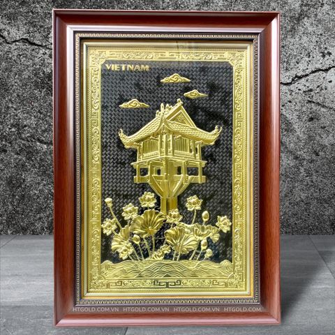 TRANH ĐỒNG CHÙA MỘT CỘT (40cm * 55cm)