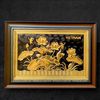 TRANH ĐỒNG HOA SEN, MẠ VÀNG 24K <br>(Kích thước 40cm x 55cm)