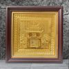 TRANH ĐỒNG KHUÊ VĂN CÁC DÁT VÀNG (30cm *30cm)