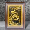 TRANH ĐỒNG CHỮ TÂM THƯ PHÁP, DÁT VÀNG  (Kích thước 50cm x 70cm)