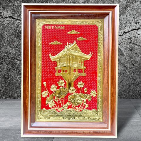 TRANH ĐỒNG CHÙA MỘT CỘT (50cm * 70cm)