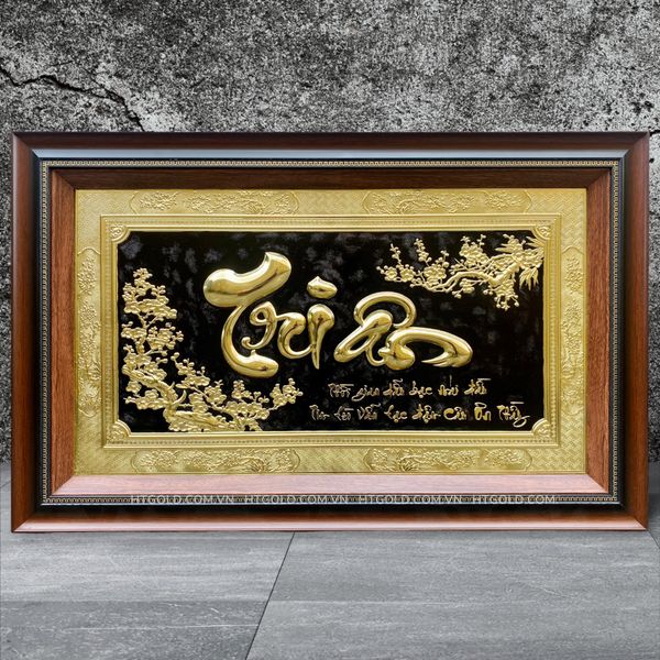 TRANH ĐỒNG CHỮ TRI ÂN <br> (Kích thước 50cm x 80cm)