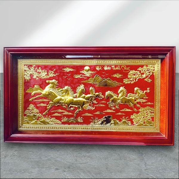 TRANH MÃ ĐÁO THÀNH CÔNG BẰNG ĐỒNG (62cm x 108cm)