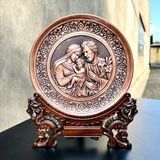 TRANH ĐỒNG CÔNG GIÁO - GIA ĐÌNH THÁNH GIA (Đk 19cm; Cao 25cm)