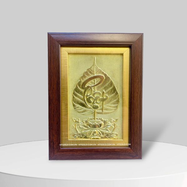TRANH LÁ BỒ ĐỀ CHỮ 