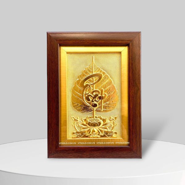 TRANH LÁ BỒ ĐỀ CHỮ 