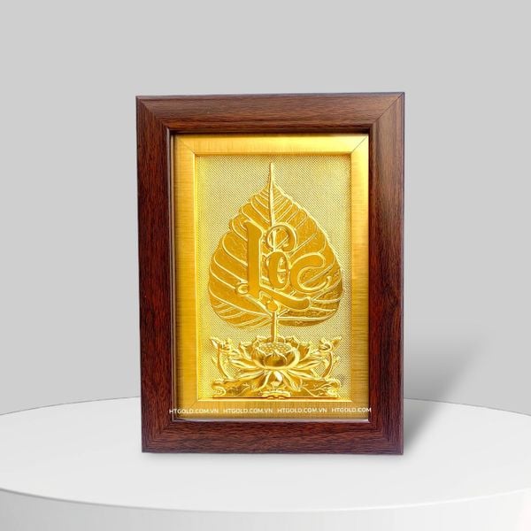 TRANH LÁ BỒ ĐỀ CHỮ 