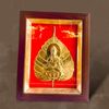 TRANH LÁ BỒ ĐỀ BẰNG ĐỒNG, DÁT VÀNG (20cm x 25cm)..