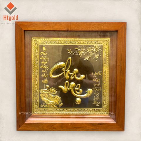 TRANH ĐỒNG CHỮ CHA MẸ (38cm*38cm)