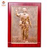 TRANH CHÂN DUNG CHỦ TỊCH HỒ CHÍ MINH BẰNG ĐỒNG ĐỎ (32cm*23cm)