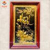 TRANH ĐỒNG CHỮ HIẾU, MẠ VÀNG 24K (Kích thước 68cm - 107cm) - QUÀ TẶNG CAO CẤP