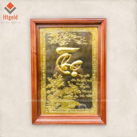 TRANH ĐỒNG CHỮ THỌ (68cm*48cm)
