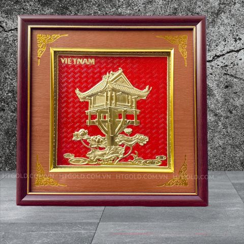 TRANH ĐỒNG CHÙA MỘT CỘT (26cm * 26cm)