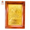 TRANH ĐỒNG CHÙA HƯƠNG, MẠ VÀNG 24K - QUÀ TẶNG CAO CẤP.