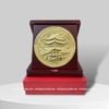 QUÀ TẶNG TRANH CHÙA KEO BẰNG ĐỒNG VÀNG (Kích thước 16cm).