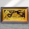 TRANH THUẬN BUỒM XUÔI GIÓ BẰNG ĐỒNG, DÁT VÀNG (62cm x 108cm)
