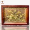 TRANH ĐỒNG HOA SEN GIẢ CỔ (Kích thước 38cm x 54cm)