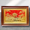 TRANH ĐỒNG KHUÊ VĂN CÁC ,MẠ VÀNG 24k (40cm x 55cm)