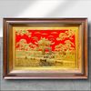 TRANH ĐỒNG KHUÊ VĂN CÁC MẠ VÀNG 24k (50cm * 70cm)