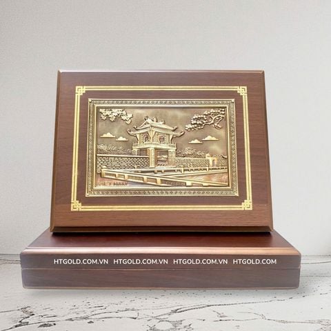 TRANH KHUÊ VĂN CÁC BẰNG ĐỒNG (Kt 17cm*22cm; Phủ bì 20cm*25cm)