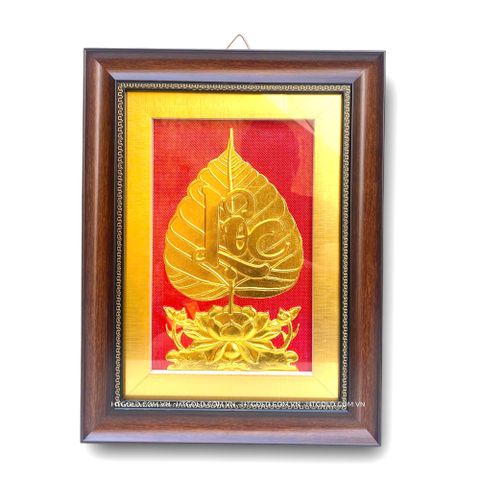 TRANH LÁ BỒ ĐỀ CHỮ 