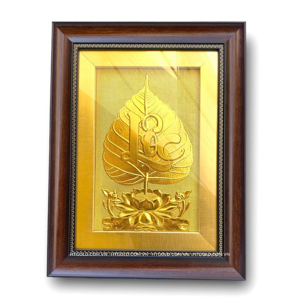 TRANH LÁ BỒ ĐỀ CHỮ 