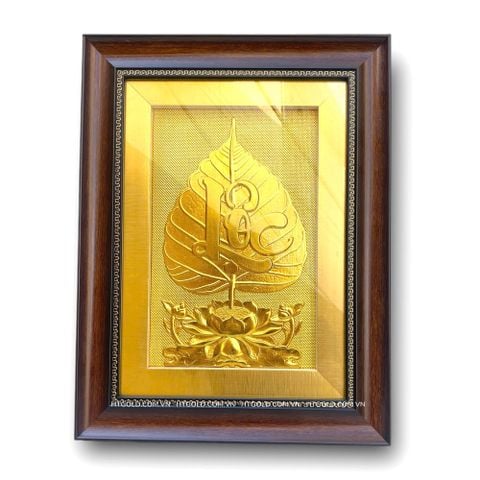 TRANH LÁ BỒ ĐỀ CHỮ 