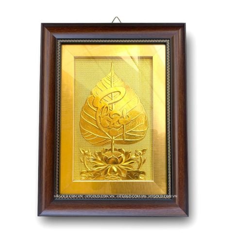 TRANH LÁ BỒ ĐỀ CHỮ 