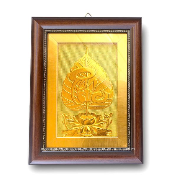 TRANH LÁ BỒ ĐỀ CHỮ 