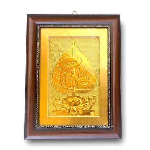 TRANH LÁ BỒ ĐỀ CHỮ 