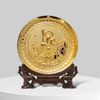 TRANH ĐĨA ĐỒNG CHỮ LỘC MẠ VÀNG 24k (Đk 25cm)