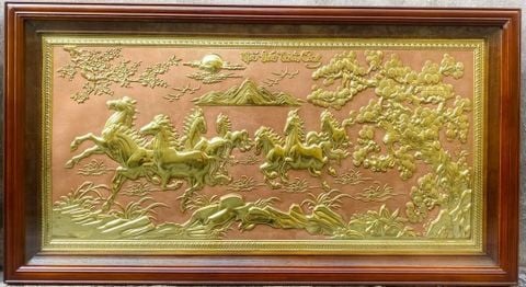 TRANH ĐỒNG MÃ ĐÁO THÀNH CÔNG (50cm * 90cm)