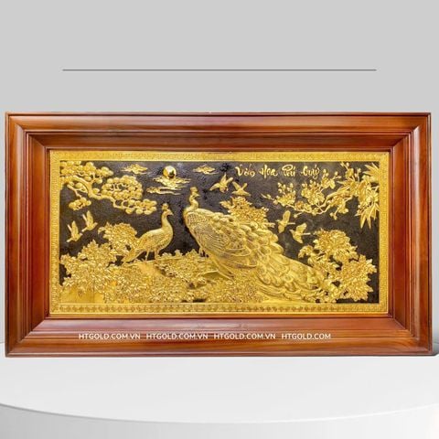 TRANH ĐỒNG PHU THÊ VIÊN MÃN DÁT VÀNG (61cm * 107cm)