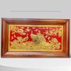 TRANH ĐỒNG PHU THÊ VIÊN MÃN, MẠ VÀNG 24K (Kích thước 61cm x 107cm)