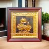 TRANH HOA SEN BẰNG ĐỒNG, MẠ VÀNG 24K <> (Kích thước 26cm x 26cm)