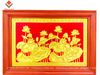 TRANH ĐỒNG HOA SEN DÁT VÀNG (KT 61cm x 88cm).