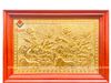 TRANH ĐỒNG HOA SEN MẠ VÀNG 24K; (KT 61cm x 88cm).