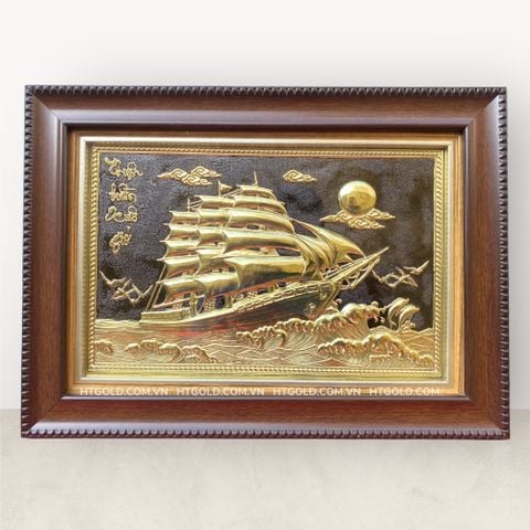 TRANH ĐỒNG THUẬN BUỒM XUÔI GIÓ (28cm*38cm)