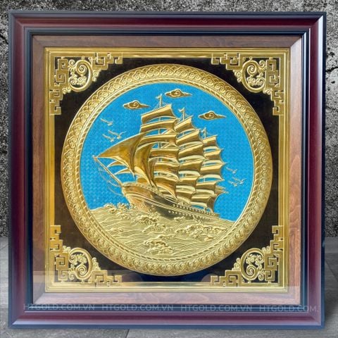 TRANH ĐỒNG THUẬN BUỒM XUÔI GIÓ (70cm*70cm)