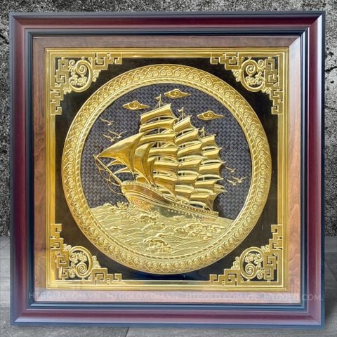 TRANH ĐỒNG THUẬN BUỒM XUÔI GIÓ (70cm*70cm)