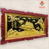 TRANH ĐỒNG THUẬN BUỒM XUÔI GIÓ, MẠ VÀNG 24K (Kích thước 127cm x 231cm)